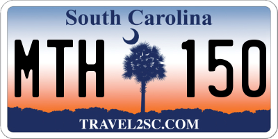 SC license plate MTH150