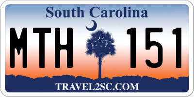 SC license plate MTH151