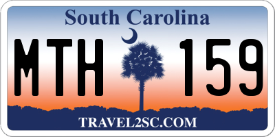 SC license plate MTH159