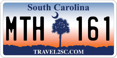 SC license plate MTH161