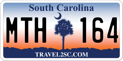 SC license plate MTH164