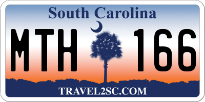 SC license plate MTH166