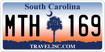 SC license plate MTH169