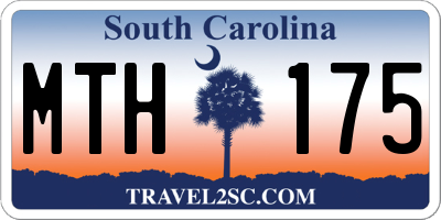SC license plate MTH175