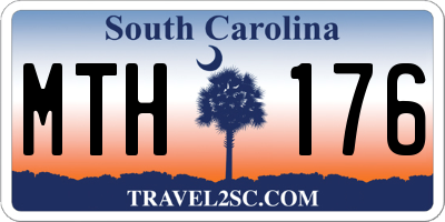 SC license plate MTH176