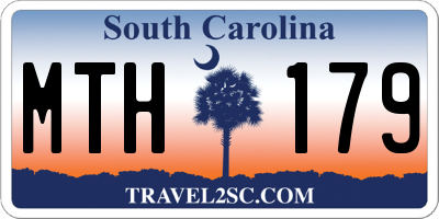 SC license plate MTH179