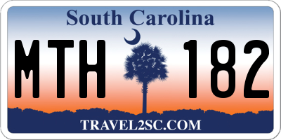 SC license plate MTH182