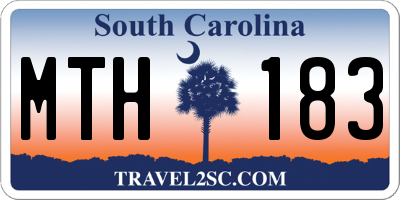 SC license plate MTH183