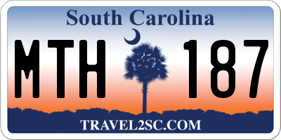 SC license plate MTH187