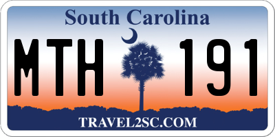 SC license plate MTH191