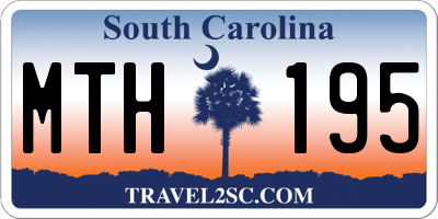 SC license plate MTH195