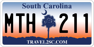 SC license plate MTH211