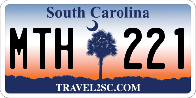 SC license plate MTH221