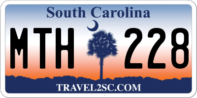 SC license plate MTH228