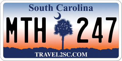 SC license plate MTH247
