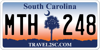 SC license plate MTH248