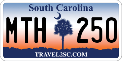 SC license plate MTH250