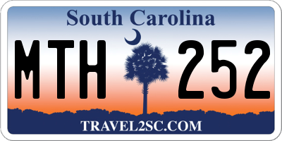 SC license plate MTH252