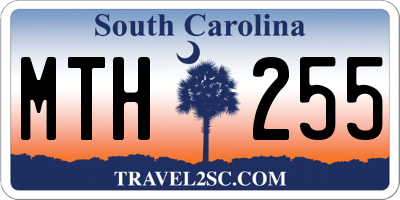 SC license plate MTH255