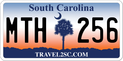 SC license plate MTH256