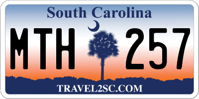 SC license plate MTH257