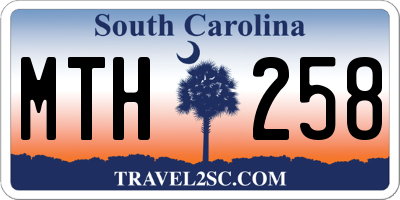 SC license plate MTH258