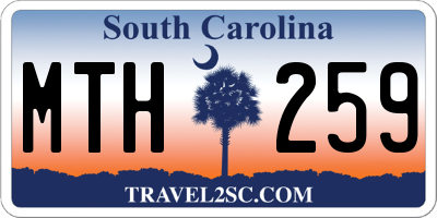 SC license plate MTH259