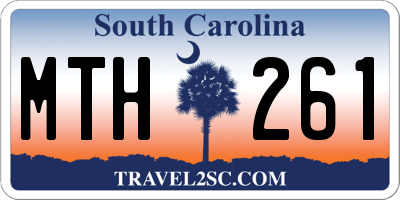 SC license plate MTH261