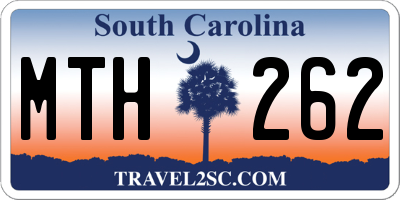 SC license plate MTH262