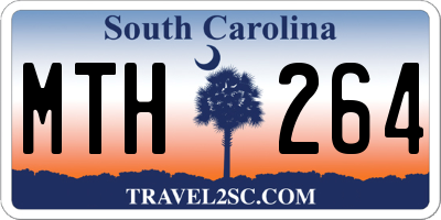 SC license plate MTH264