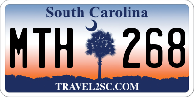 SC license plate MTH268