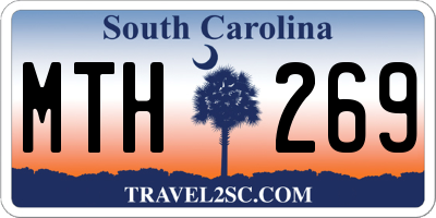 SC license plate MTH269