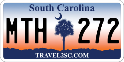 SC license plate MTH272