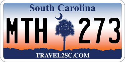 SC license plate MTH273