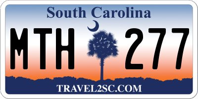 SC license plate MTH277