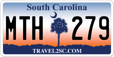SC license plate MTH279