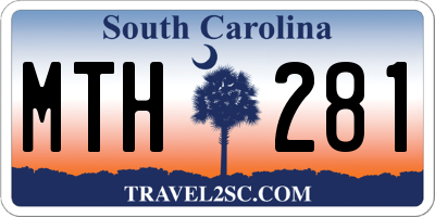 SC license plate MTH281