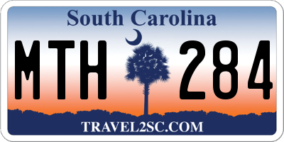 SC license plate MTH284