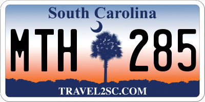 SC license plate MTH285