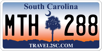 SC license plate MTH288