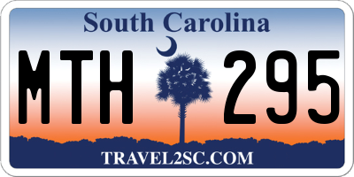 SC license plate MTH295