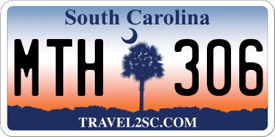 SC license plate MTH306