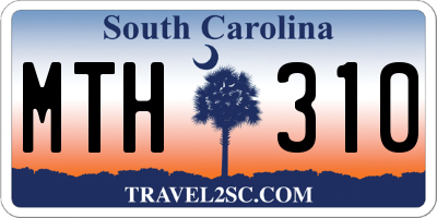 SC license plate MTH310
