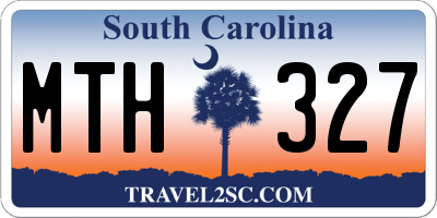 SC license plate MTH327