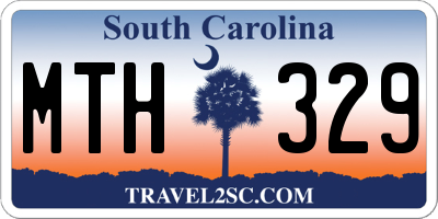 SC license plate MTH329