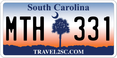 SC license plate MTH331