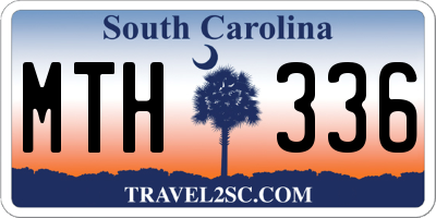 SC license plate MTH336