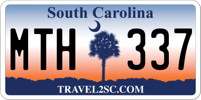 SC license plate MTH337