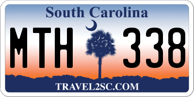SC license plate MTH338