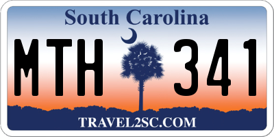 SC license plate MTH341